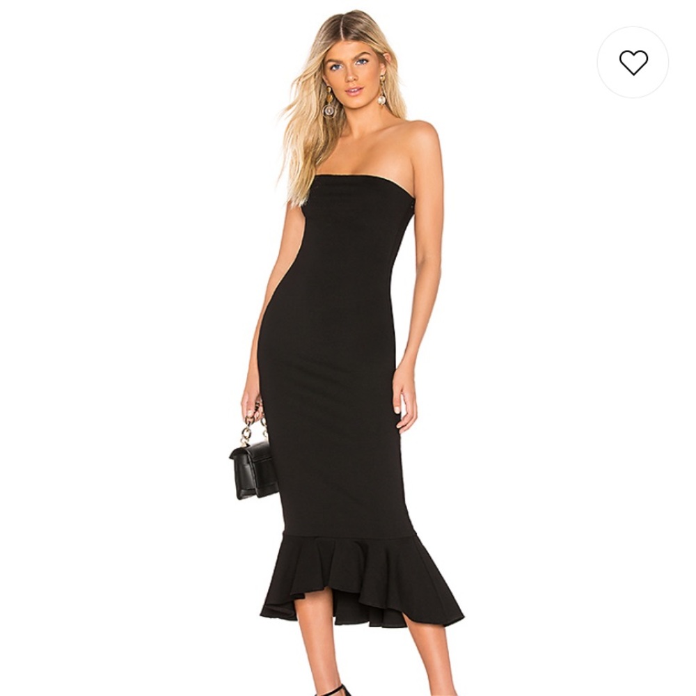 Izzy Ruffle Maxi Dress in Black